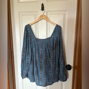 Sonoma Blue Boho top